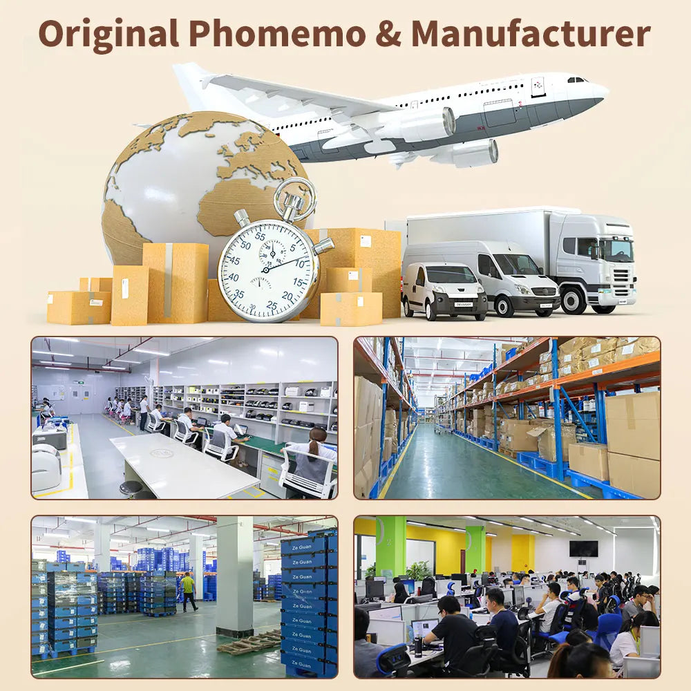 Phomemo-Portable Mini Thermal Printer, T02 Pocket Label Printer, DIY Self-adhesive Sticker Label Machine, Various Paper