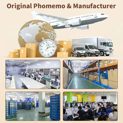 Phomemo-Portable Mini Thermal Printer, T02 Pocket Label Printer, DIY Self-adhesive Sticker Label Machine, Various Paper